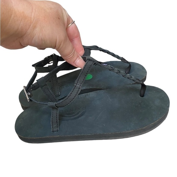 Rainbow Braided Women's Black Sandals I Size: 5.5-6.5 (US) - Picture 1 of 11